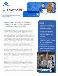 Coldwell Banker, Konica-Minolta, Berks Copy Tech