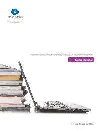 ECM, Higher Education, Konica-Minolta, Berks Copy Tech