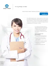 KM, Healthcare, Brochure, Konica-Minolta, Berks Copy Tech
