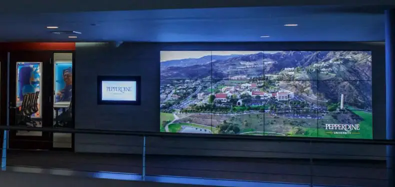 Pepperdine, Video Wall, Digital Signage, Toshiba, Berks Copy Tech