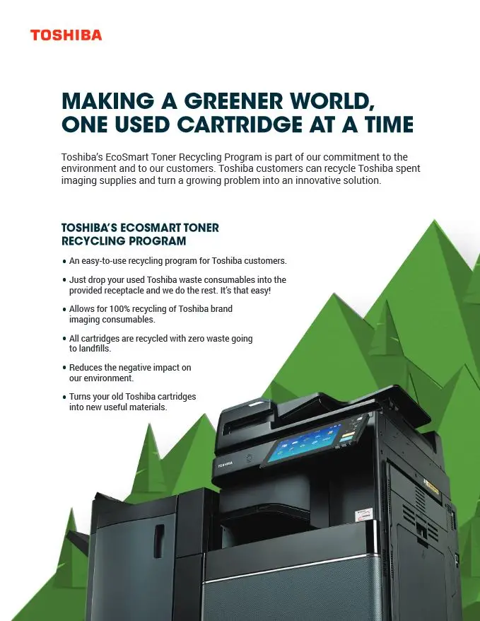 Toner Recycling Program, Toshiba, Berks Copy Tech