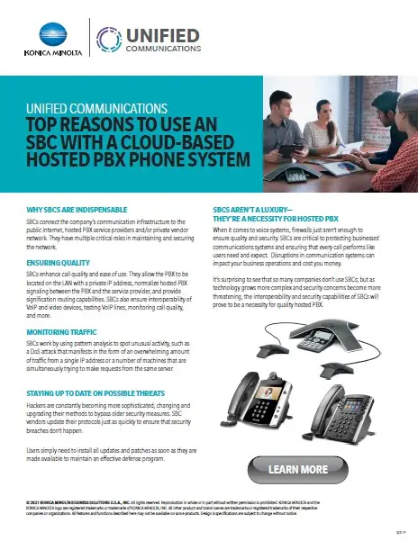 Unified Communications, Hosted PBX, Phone System, Konica Minolta, Berks Copy Tech