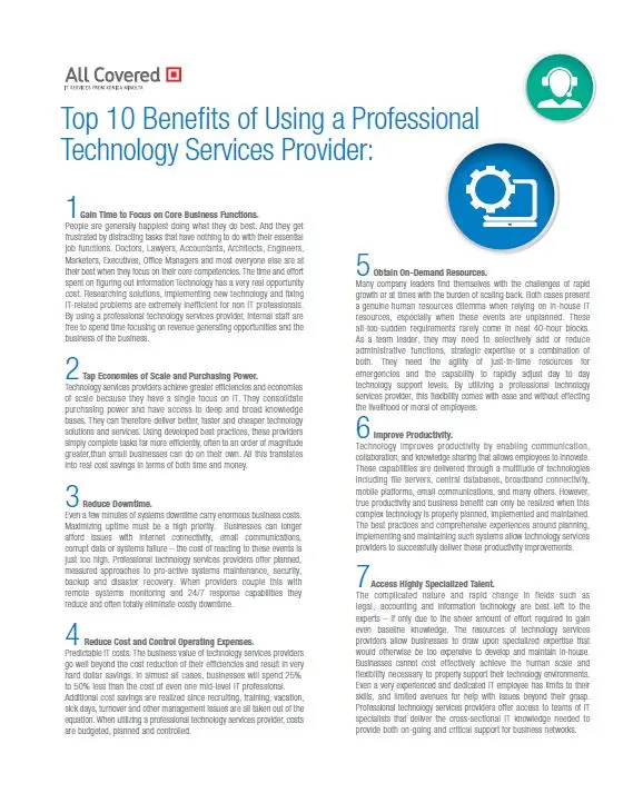 All Covered, Outsourcing It, Konica-Minolta, Berks Copy Tech