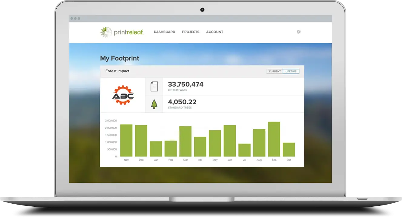 Printreleaf, recycle, reduce footprint, Toshiba, Berks Copy Tech