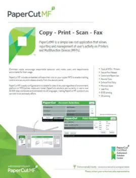 Papercut, Mf, Ecoprintq, Berks Copy Tech