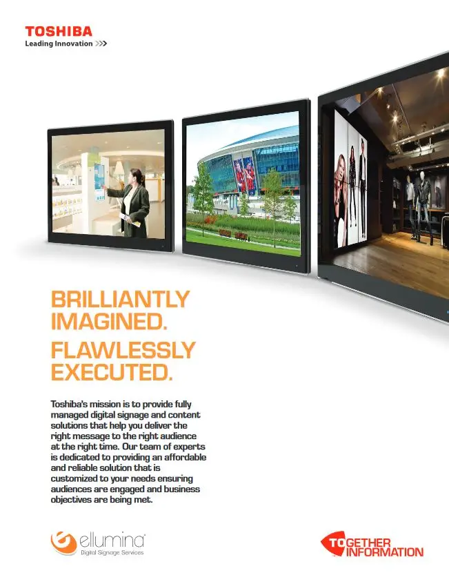 Ellumina, Digital Signage, Digital Signage, Toshiba, Berks Copy Tech