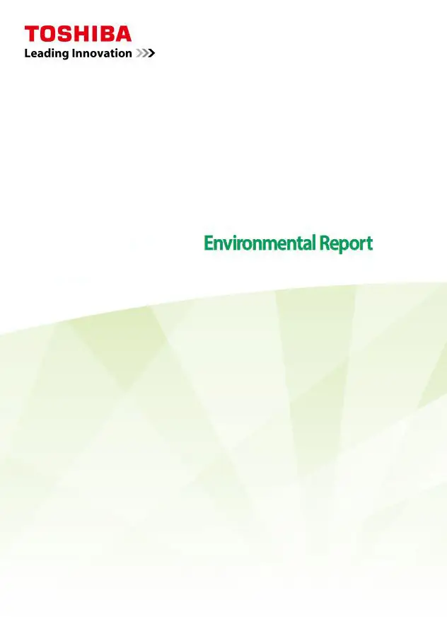 Environment, Report, responsibility, Toshiba, Berks Copy Tech